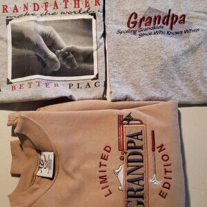 Lot of 3 "Grandpa" shirts  New, never worn- Great for Christmas